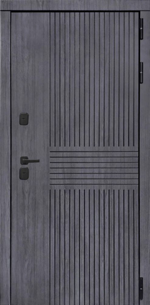 Входная дверь ДвериПРО Берген ФЛ-259 (10мм, Дуб с пилением) DPRO227624 внешняя сторона