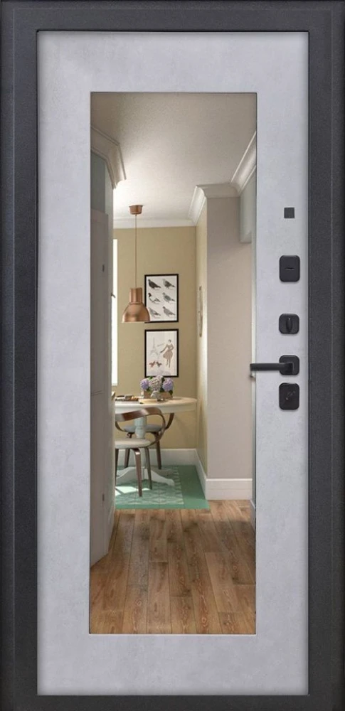 Входная дверь ДвериПРО Берген ФЛЗ-603 Бетон снежный DPRO228164 внутренняя сторона